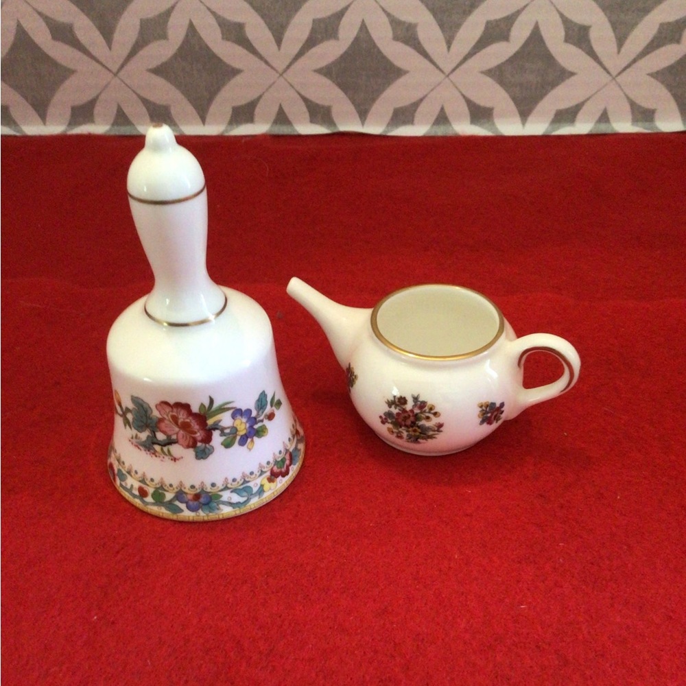 Coalport Fine Bone China Bell & Tea Pot
